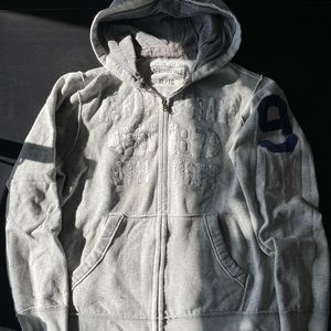 Men’s Aeropostale Hoodie, Gray, Extra Large